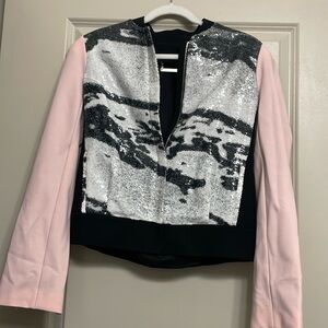 DVF sequin blazer